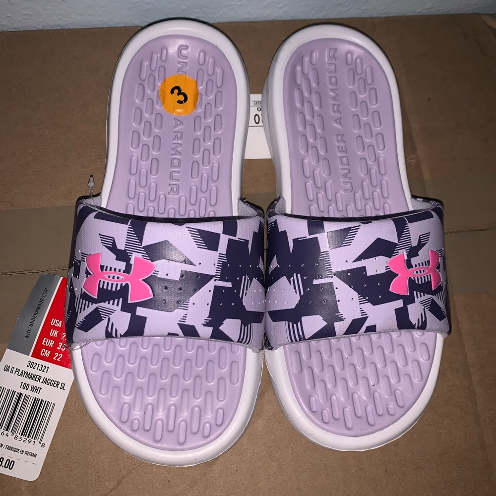 Hurley Puple Slides Youth Size 3